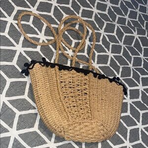 Stylish Tan Woven Women's Bag